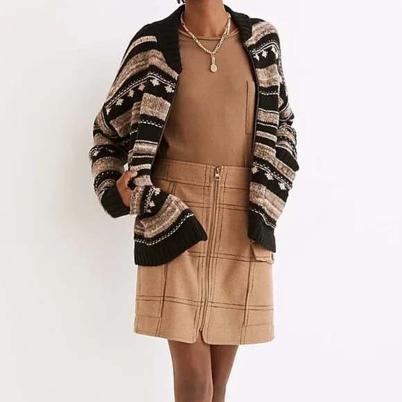 Madewell Benshire Bomber Sweater Jacket